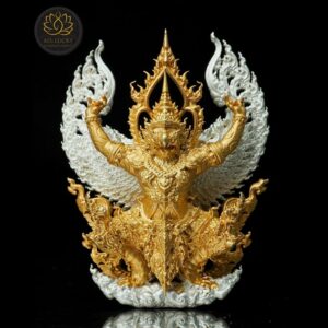 Alternative view of พญาครุฑทวียศ มหาลาภ แคล้วคลาด ชนะมาร  เนื้อเงิน องค์เงิน ชุบทอง