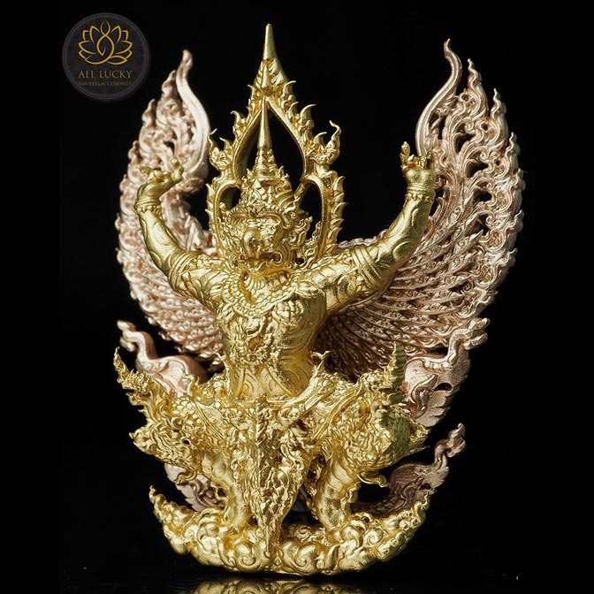 พญาครุฑทวียศ มหาลาภ แคล้วคลาด ชนะมาร เนื้อไวท์บรอนซ์ องค์ทองเทวฤทธิ์ - Image 5